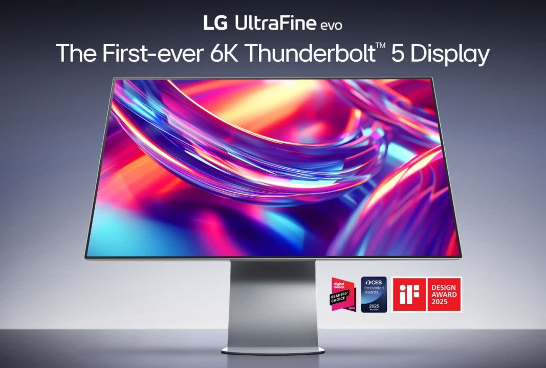 ال‌جی نخستین مانیتور K6 جهان با پشتیبانی از Thunderbolt™ 5 را معرفی کرد